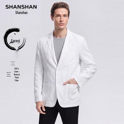 Men's 100% Linen Lightweight Business Blazer