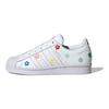 Hello Kitty x adidas Superstar J Fleurs Colorées Baskets Enfants Blanc Blanc Nuage Noir Core ID7279
