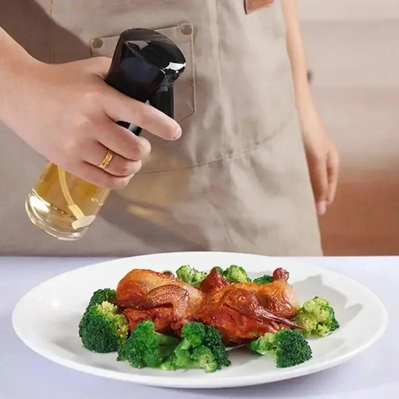 Cooking Olive Oil Dispenser Bottle Sprayer Mist Reusable Food Grade Oil Vinegar Spray Bottle Kitchen Accessories Oil Spray