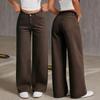 High-waist Wide-leg Jeans Women's Loose Straight Slimming Casual Pants Elastic All-match