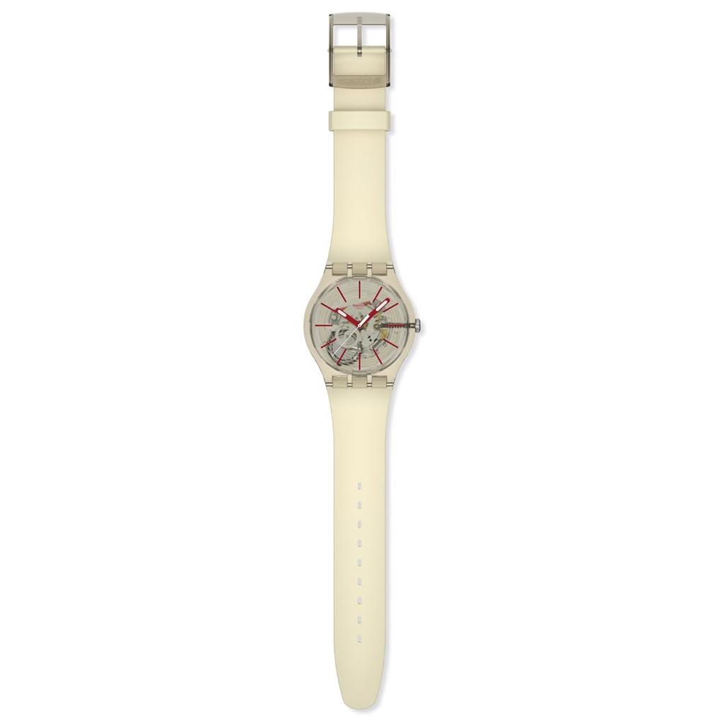 Swatch NEW GENT BIOSOURCED REVEALED IN THE SAND Beige Klocka, SO29K119, Unisex,