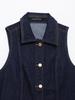 European & American Style 2025 Spring Fashion Set: Denim Vest & Wide-Leg Pants