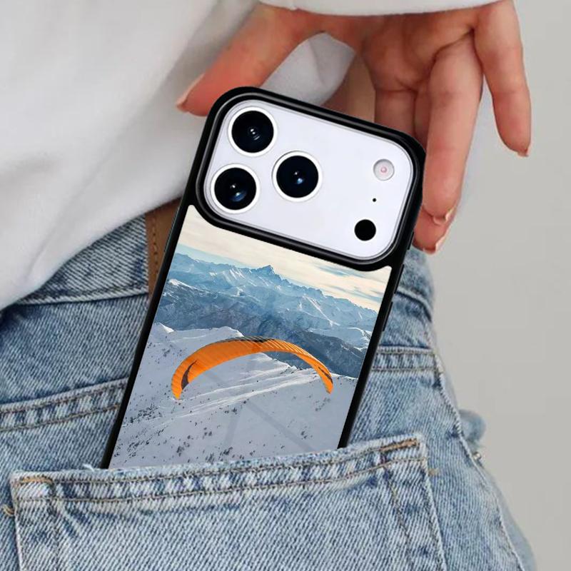 Paragliding Sport Phone Case for iPhone 17ProMax 12 13 14 15 16e 17 Pro Max Plus Air Cover