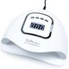 Retoo X5 MAX 80W UV LED Nail Lamp with 45 Dual Light Source Beads, Motion Sensor & LCD Display, Detachable Base, Timer, White