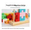 Tetris-Themed Wooden Blocks Puzzle for Kids – Brain Teaser & Color Recognition Toy
