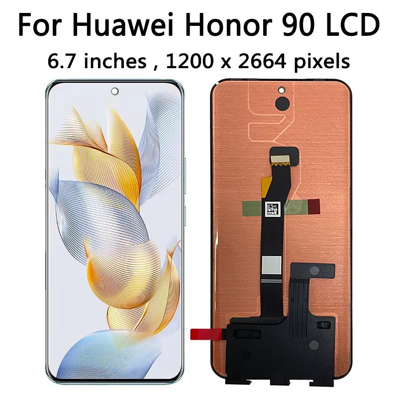 6.7" New For Huawei Honor 90 LCD Display Touch Screen Digitizer Assembly Honor90 REA-AN00, REA-NX9 Display With Fingerprints