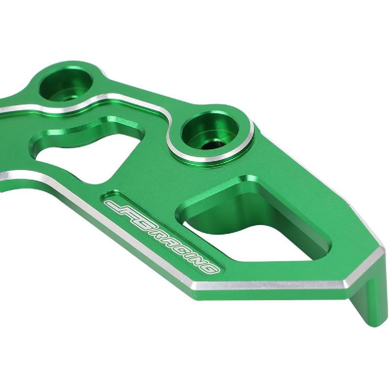 JFG RACING Dirt Bike Front Sprocket Guard Aluminum Protector for KLX110/110L 2002-2024, DR-Z 110 2003-2006, CLASSIC GREEN
