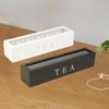 New Wooden Tea Box With Lid 6 Compartment Retro Style Coffee Tea Bag Storage Holder Organizer For Kitchen Cabinets Home Kitchen