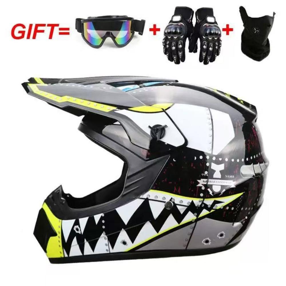 Cool Helmet Junior Motorcycle Helmet Mountain Bike ATV Off-Road Vehicle Helmet