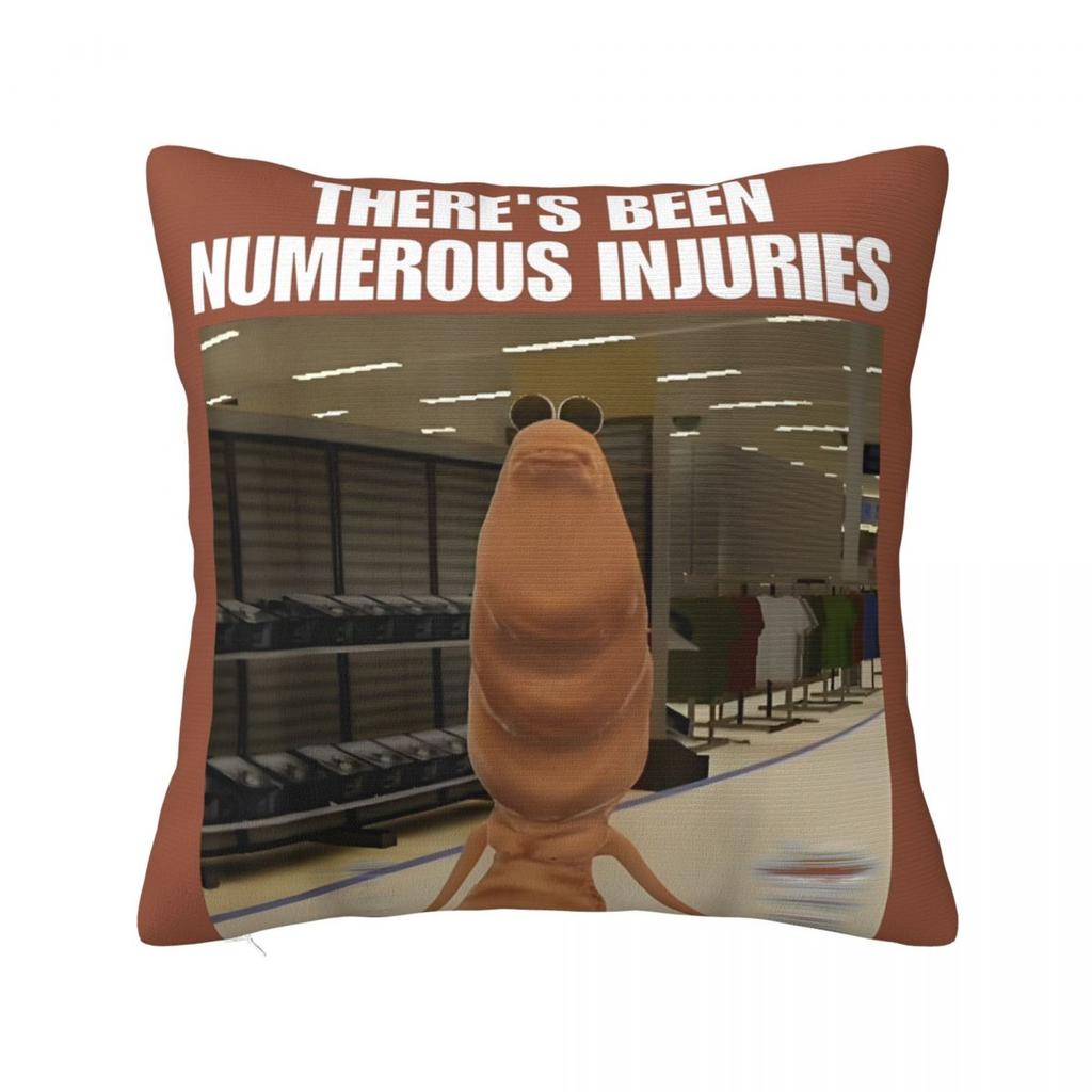 Marcus The Worm Robert Help 5861933095.6072 Square Pillow Cases Cushion Cover Custom Zippered Decorative Pillowcase For Home 18"