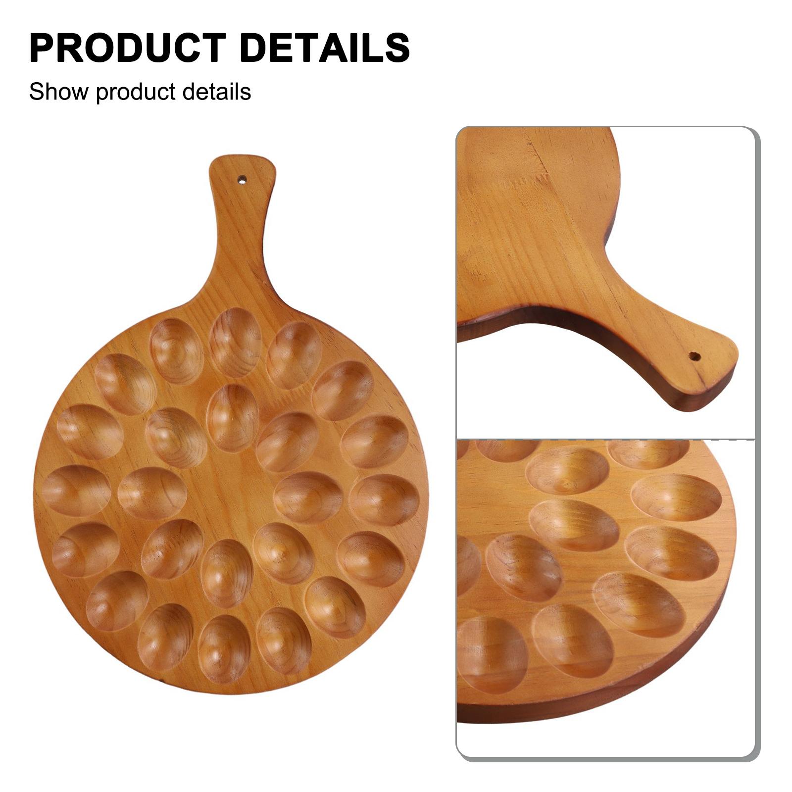 Cheese Platter Egg Trays Egg Platter Holder 40x29.5x1.7cm Brown Kitchen Tool Multi Functional Deviled Egg Platter China Mainland