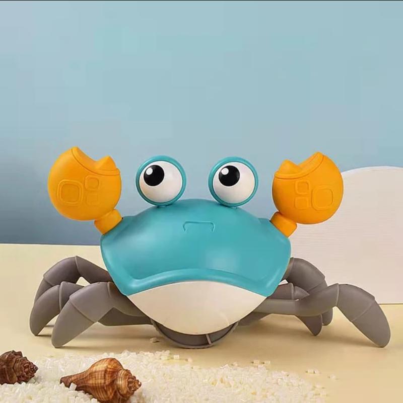 

Electric Crawling Crab Baby Toy Induction Escape Crab With Light-up Music Speed Control Infant Tummy Time Educational Moving Toy