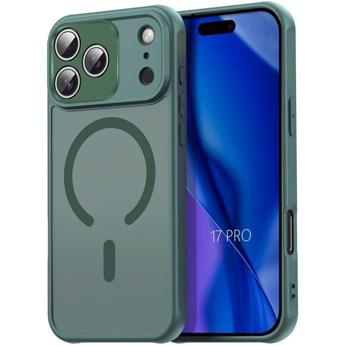 Coque de Protection - BOOLING - iPhone 17 Pro - Antichoc - Avec Anneau Magnétique - Vert Nuit