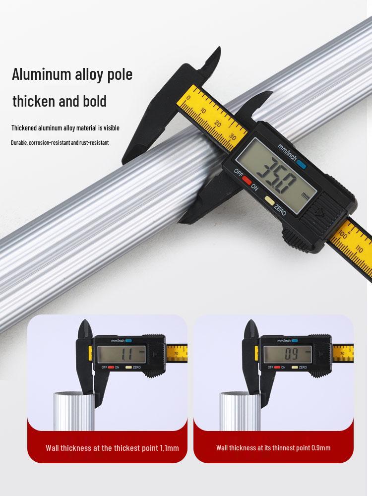 Telescopic Rod for Ceiling Support with Spirit Level and Infrared Bracket