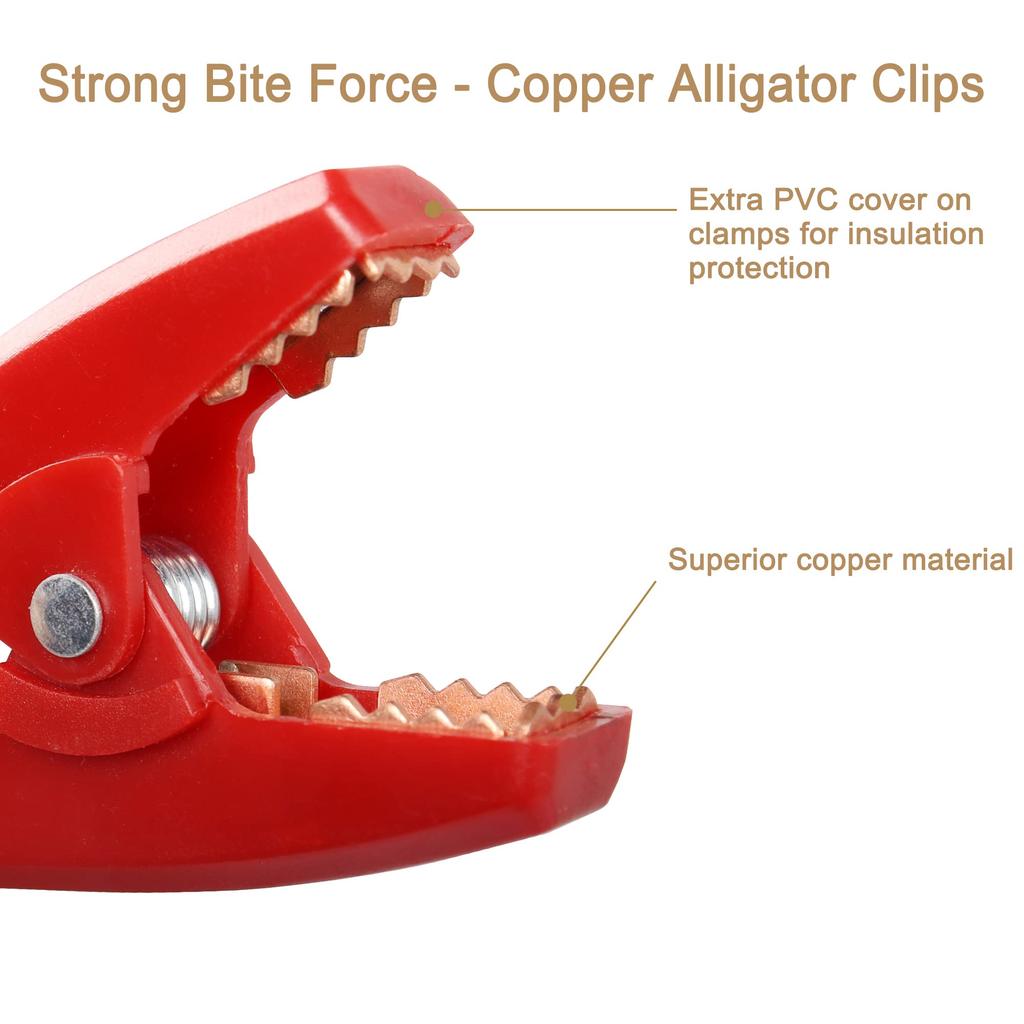 MEIRIYFA XT60 Female To Alligator Clip Cable XT60 Connector Cable with Clip Clamp for Power Station - 53cm