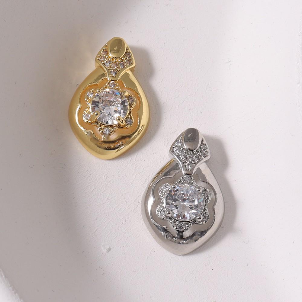 Copper-Plated 18K Gold Electroplated Water Drop Pendant Jewelry