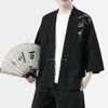 Summer Men's Cardigan Japanese Kimono Samurai Costume Clothing Bamboo Embroidered Kimono Shirt Yukata Haori Casual Coat
