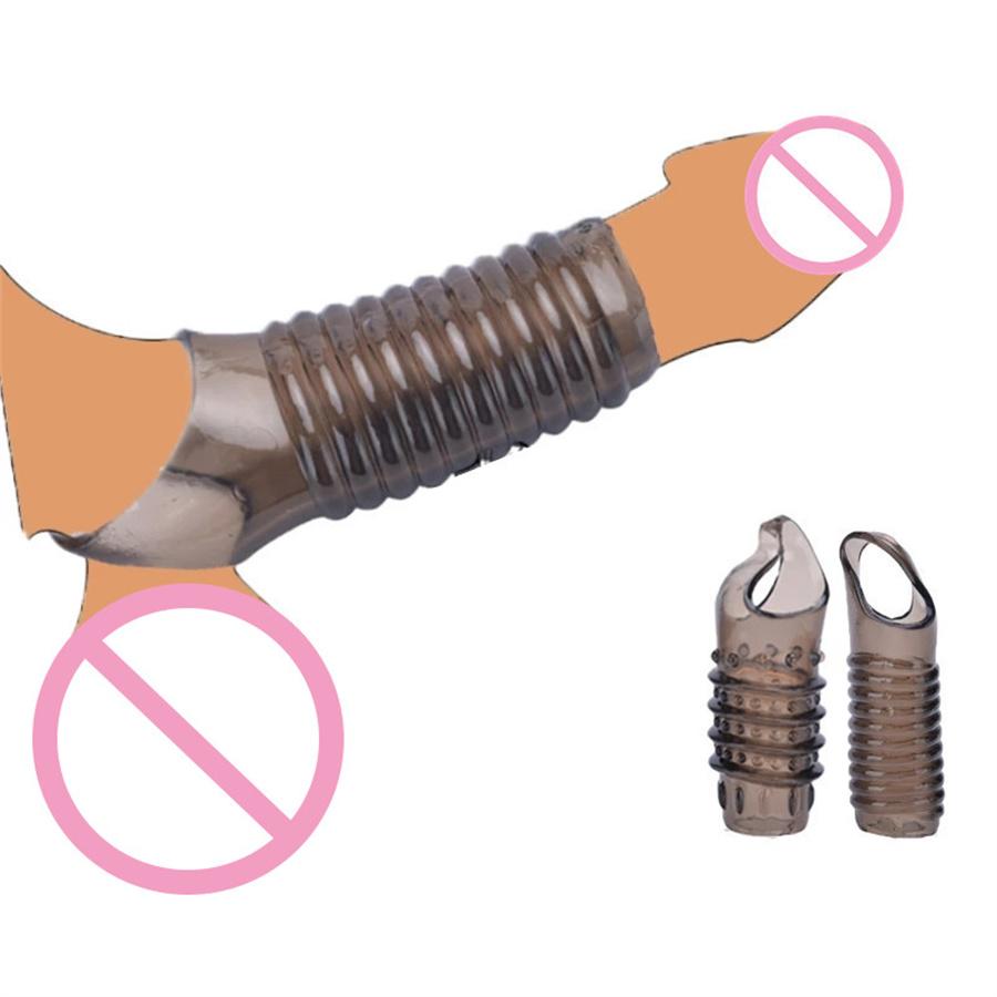Penis Sleeve G Spot Stimulate Extension Sleeve Delay Ejaculation Penis Erection Cock Ring Sex Toys For Men Adult Products