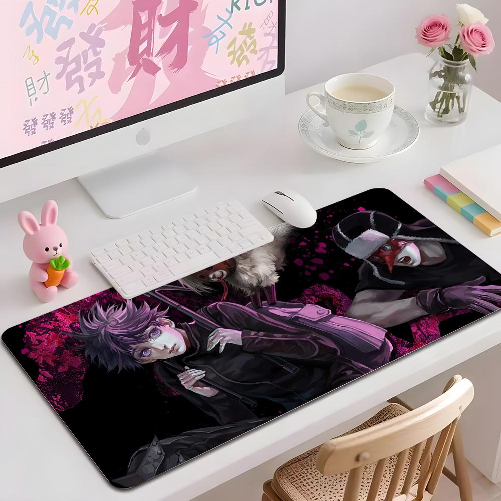 Tapis de Souris Anime Doroderodo Plusieurs Tailles Carré Large Tapis de Bureau Ordinateur Jeu Table Caoutchouc Antidérapant Tapis de Souris