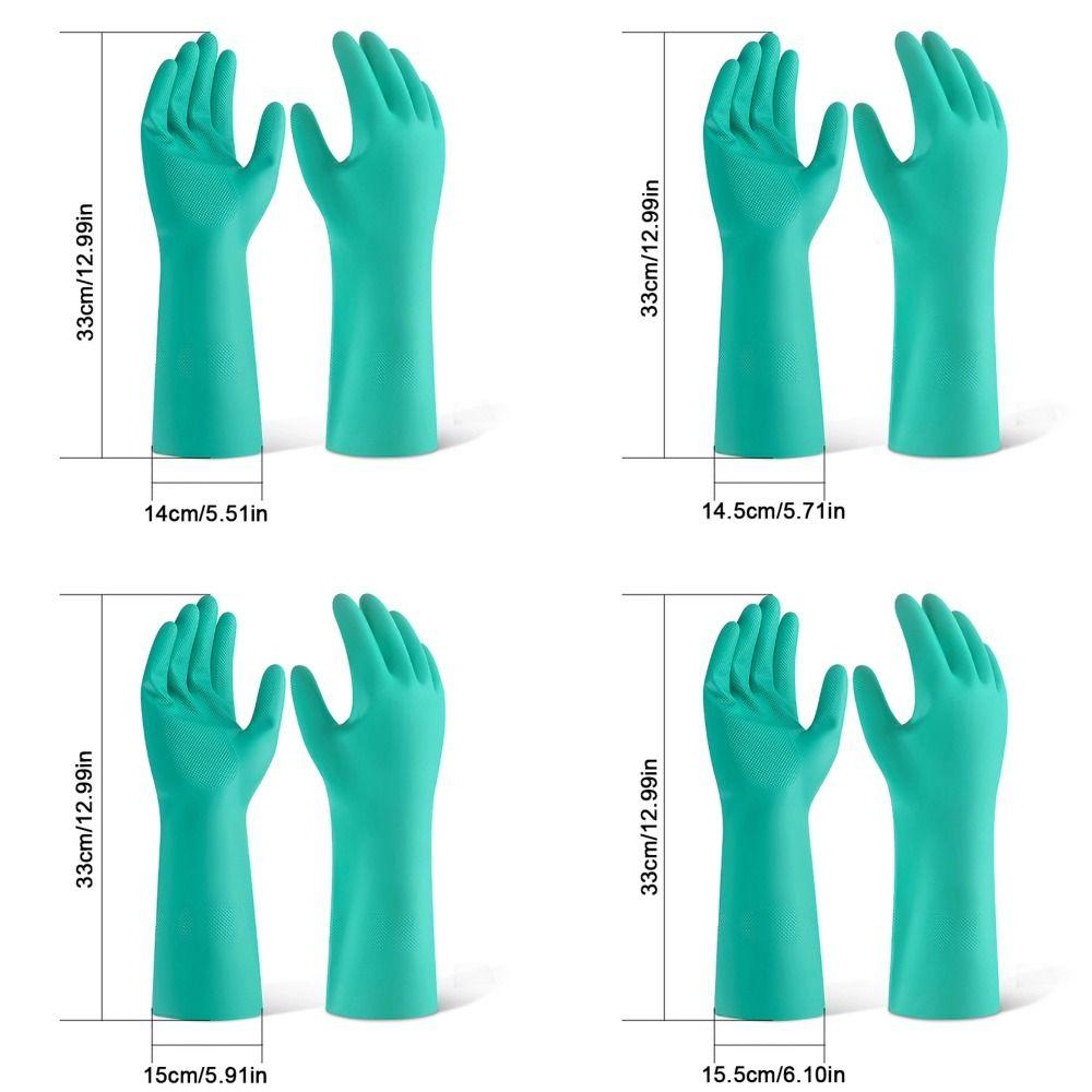 Non Slip Household Cleaning Gloves Reusable Thick Nitrile Gloves Household Cleaning