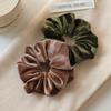 High-Elasticity Golden Velvet Hair Scrunchies for Women – Autumn/Winter Collection