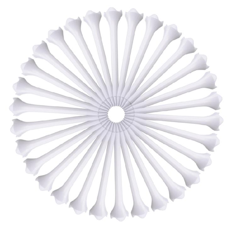 

30Pcs Low Resistance More Distance Consistent Height Tees Golf Driver Training 70mm