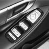 For Hyundai Sonata - Window Switch Panel Cover Set Carbon Fiber Look