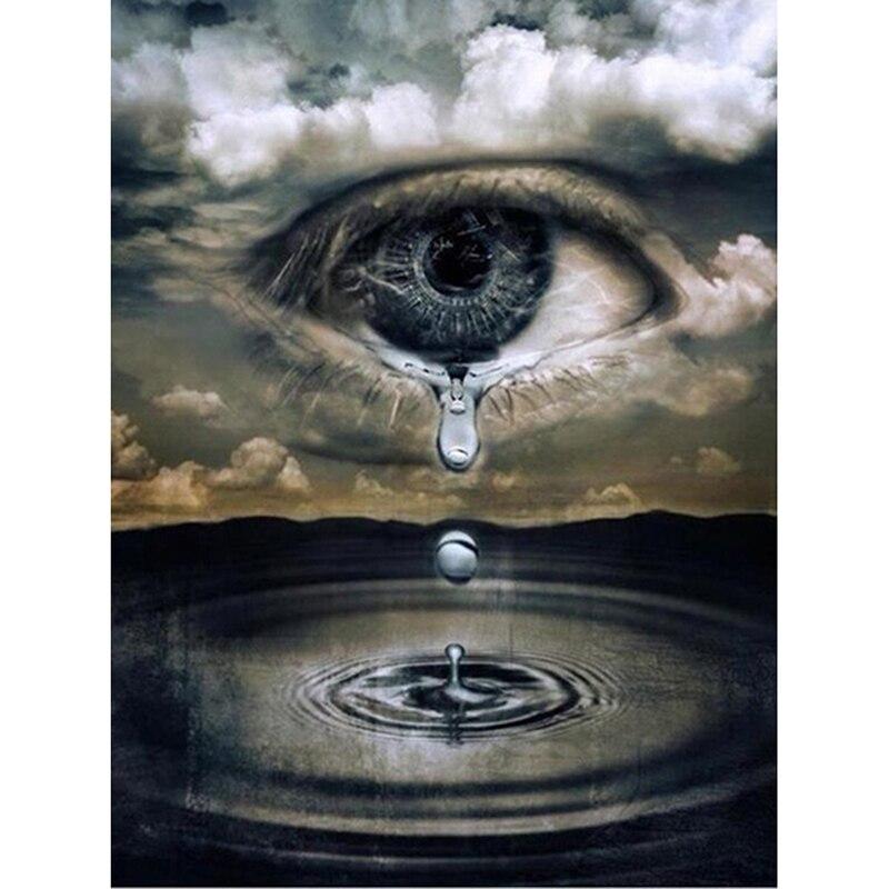 

DIY 5D алмазная живопись глаз бабочка Алмазная вышивка абстрактная вышивка крестиком горный хрусталь полная круглая дрель искусство домашний декор Full Round 15x20CM