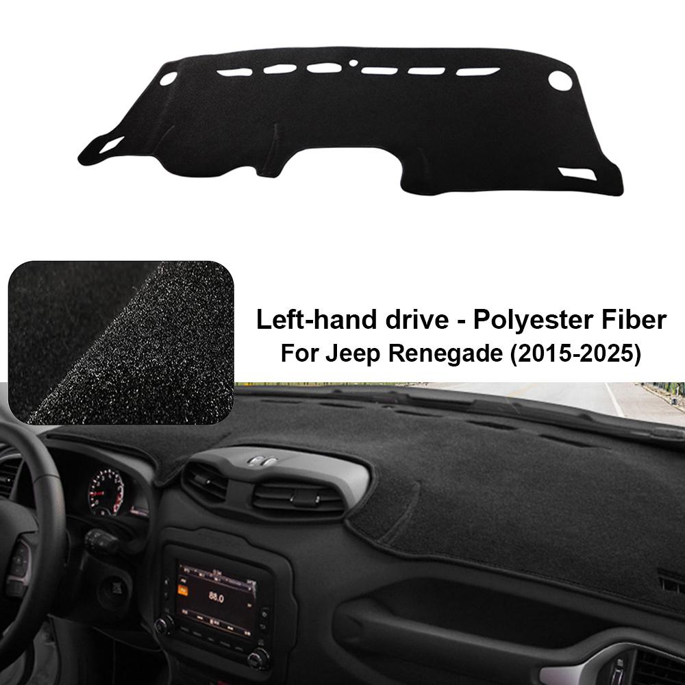 Car Dashboard Cover Pad For Jeep Renegade 2015-2025 Sunshade Protector Anti-UV Dash Mats Non-slip Pads Interior Accessories