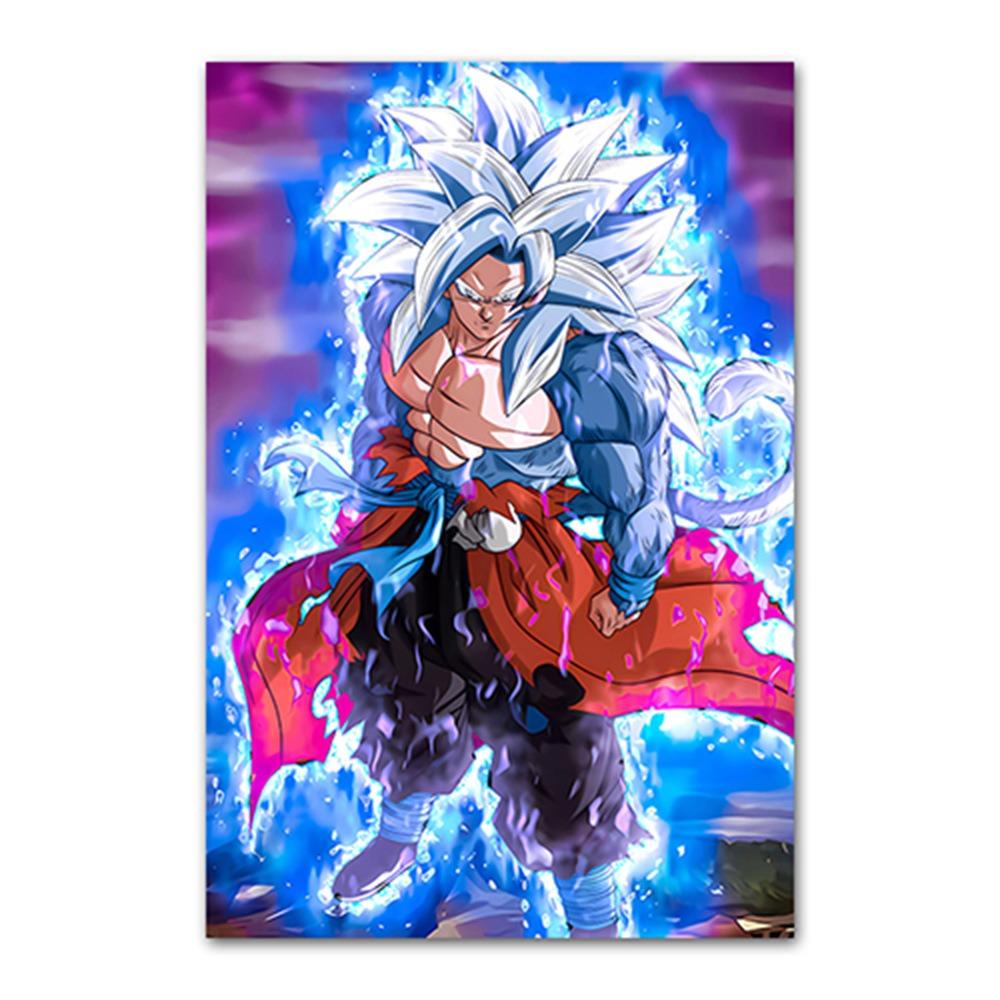Japanese Modern Anime Retro Dragon Ball Poster Goku Gohan Vegeta Piccolo Friza Canvas Painting Print Wall Art Children Gift