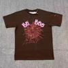 T-shirt Unisex con Stampa di Lettere in Schiuma Hip Hop Euro-Americano: Scollo Rotondo, Manica Corta, Design alla Moda