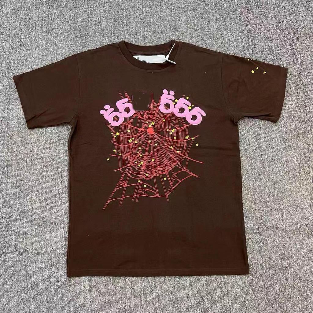 T-shirt Unisex con Stampa di Lettere in Schiuma Hip Hop Euro-Americano: Scollo Rotondo, Manica Corta, Design alla Moda