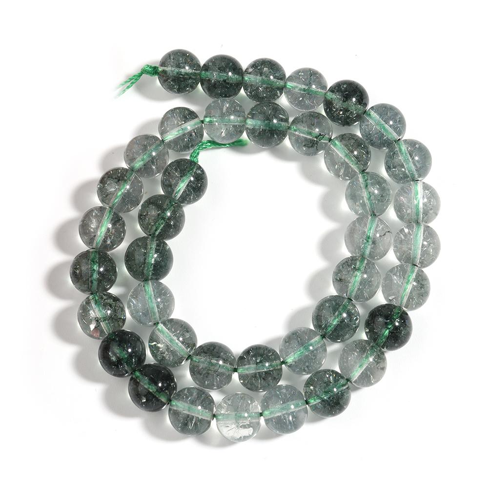 

6/8/10/12mm Natural Crystal Beads Green Glass Round Loose Spacer Beads For DIY Jewelry Making Bracelet Necklace Accessories 6mm approx 60pcs зелёный