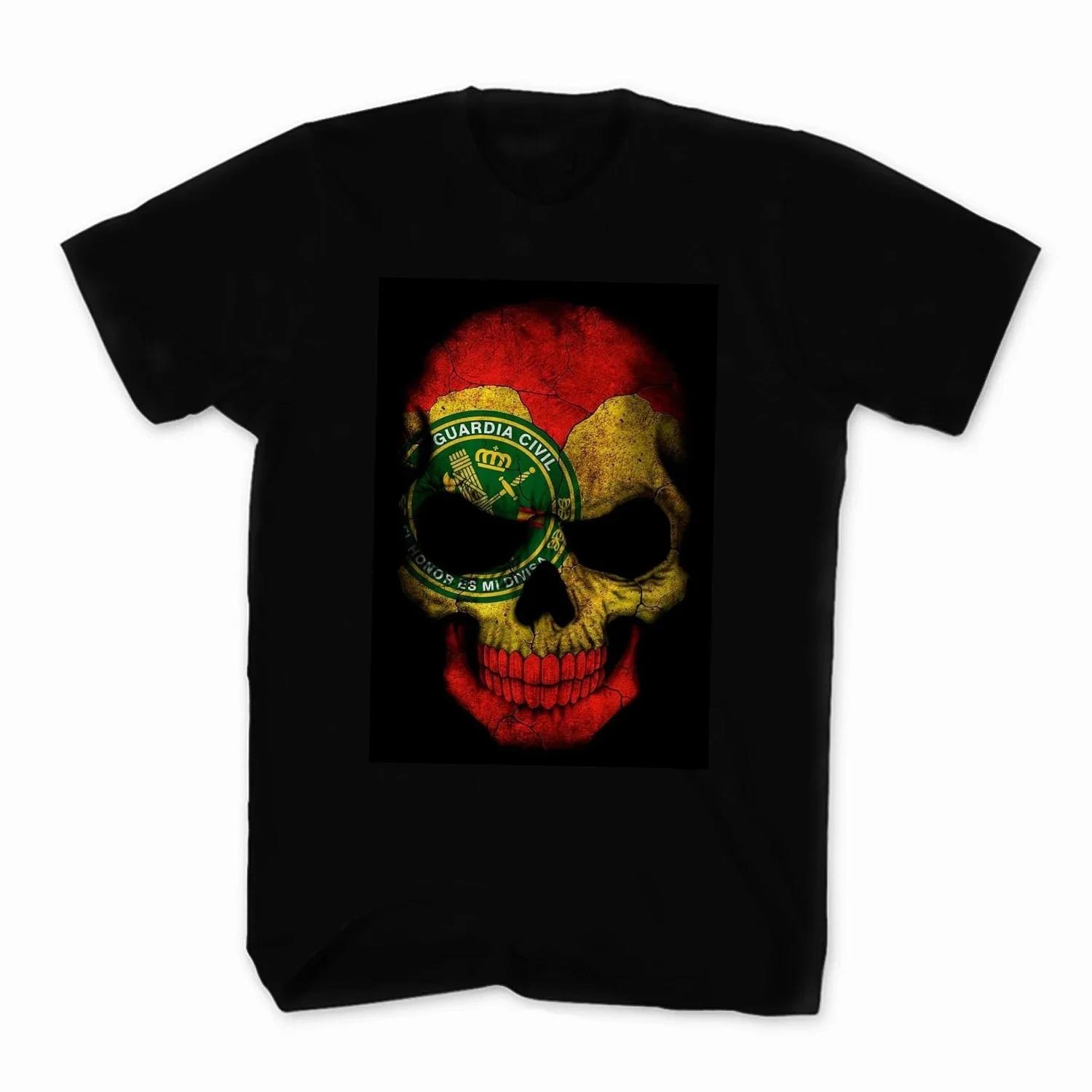 Camiseta Guardia Civil Española. Spanish Guardia Civil Skull T Shirt S чёрный