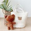 Korea 2024 Floral Embroidered Stroller & Diaper Bag - Cotton Storage for Outings