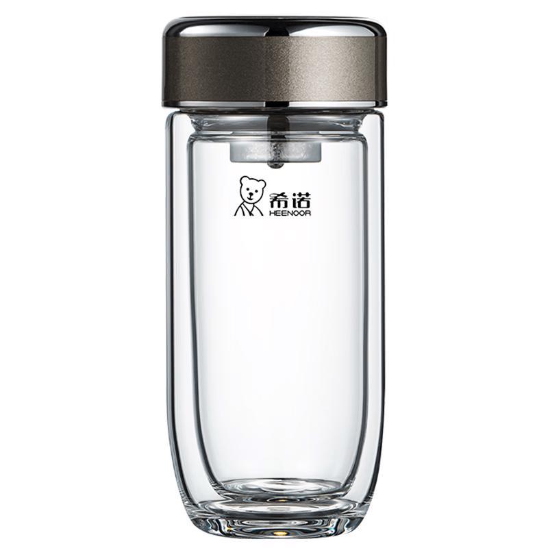 

Heenoor Antibacterial Double-Layer Glass Tea Cup