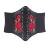 Black Sexy Women's Corset Top Female Gothic Clothing Underbust Waist Sexy Bridal Bustier Body Slimming Wide Belts Dress Girdle