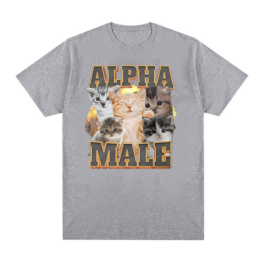 

Cute Funny Cat Meme Graphic T Shirt Men Women s Retro O-Neck Fashion High Quality T-shirts Casual 100% Cotton Oversized T-shirt