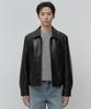MUSINSA STANDARD Synthetic Leather Single Jacket [Black]