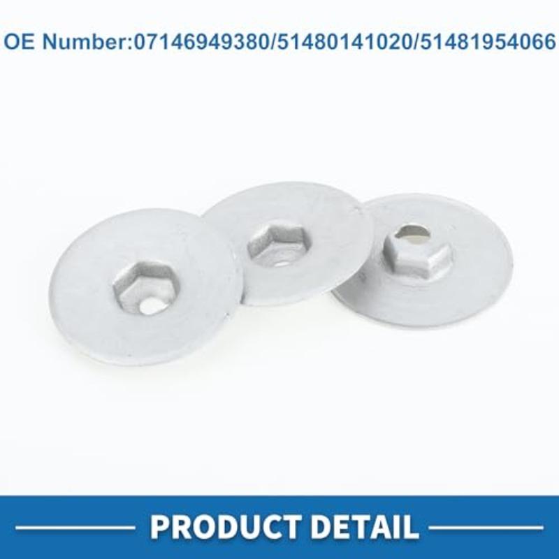 10/30pcs Auto Metal Fasteners Insulation Panel Fastener Washers for BMW Mini Vehicles 07146949380
