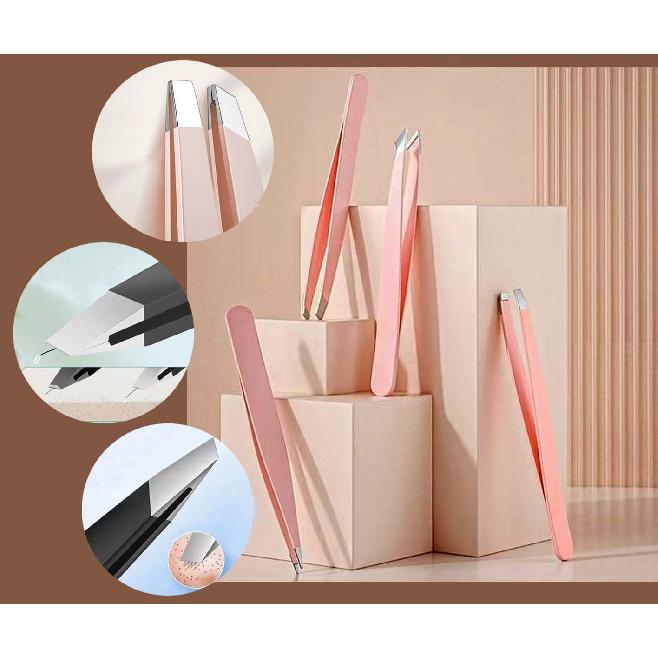 Tweezers Kit Tweezer for Women Facial Hair Removal Tweezers Professional Tweezers Set Eyebrow Tweezer, [9+1 PCS] Professional Stainless Steel Eyebrow