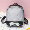 Clear Transparent Kawaii Backpacks Women Harajuku Bow-knot Itabags School Bags for Teenager Girls Designer Ita Bag Bookbag