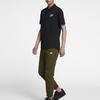 Nike Sportswear Solid Logo Casual Polo Shirt Men Tops Black 909747-010
