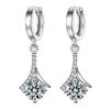 New Japanese and Korean Style Attachment Inlaid Diamond Earrings Cool Wind Advanced Sense Earrings