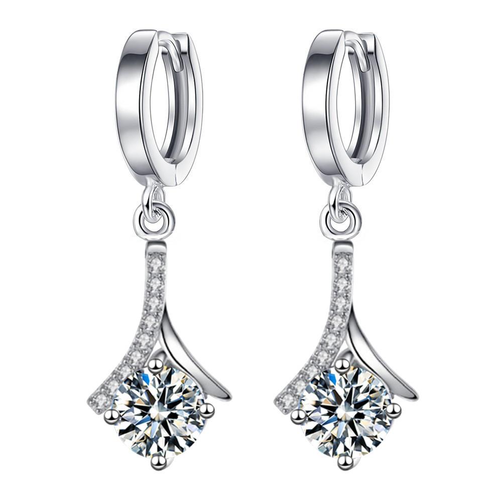 New Japanese and Korean Style Attachment Inlaid Diamond Earrings Cool Wind Advanced Sense Earrings