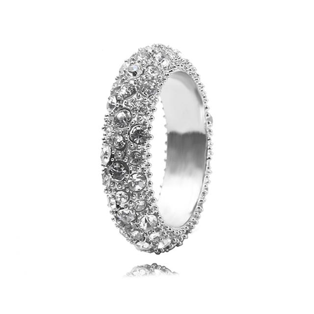 Anel Empilhável Cor Ouro Estilo Europeu Coroa Flor Anel de Dedo Para Mulheres Esposa Joia de Casamento Noivado Oferta Especial