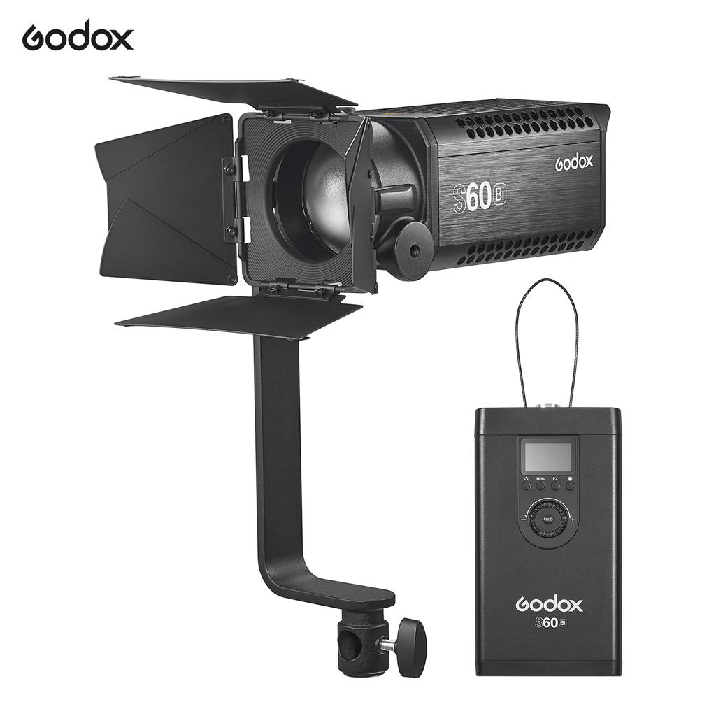 Godox S60Bi Focusing LED Video Light Studio Photography Light 77W 2800K6500K Dimmable CRI96
