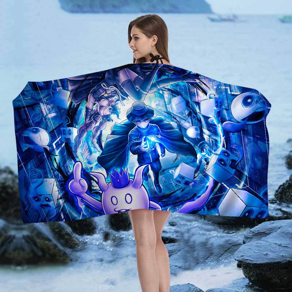 Classic Anime Danganronpa Movie Beach Colorful Bath for Girl Microfiber Quick Dry Sand Free Beach Yoga Spa Gym Pool