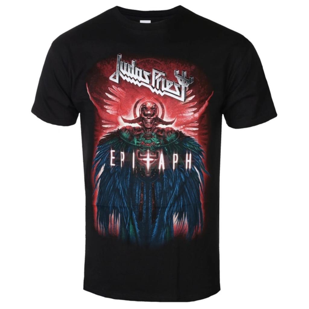 Judas Priest Firepower Pattern Printed Tshirt Classic Heavy Metal Band Tshirt For Daily And Concert Wear