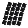 20pcs Heat Sinks Mini Black Aluminum Electronic Component Heatsinks for PC Chips IC Power Supplies